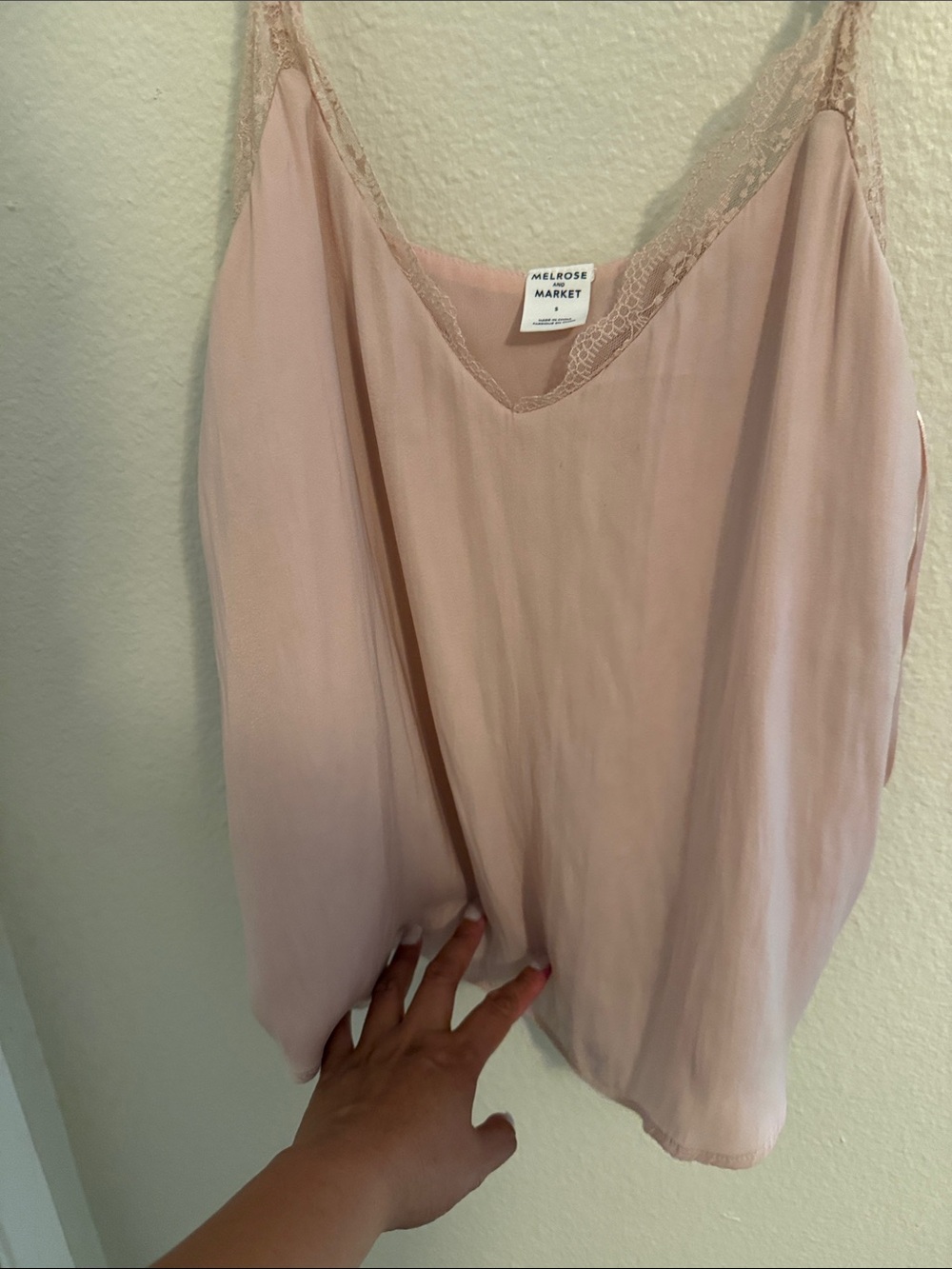 Melrose and Market Soft Pink Lace-Trim Chemise
